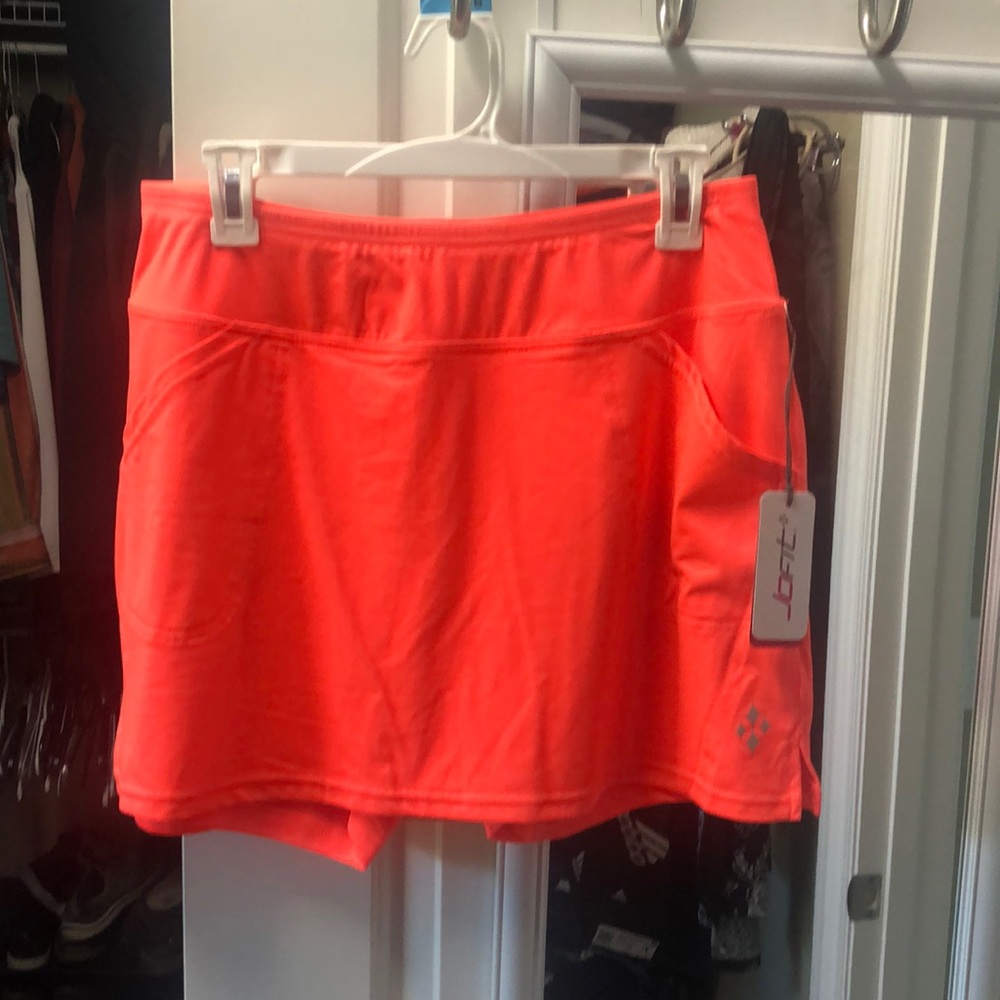 Jofit Neon Coral Athletic Skort